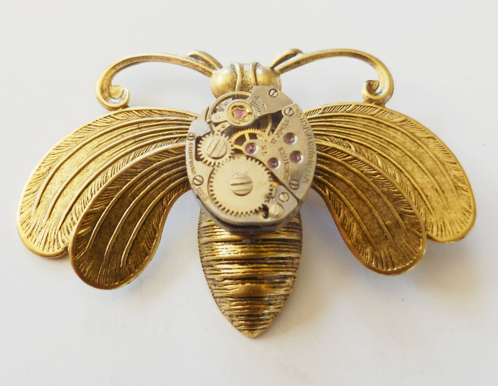 SP Art Nouveau Brooch - Gold - Wholesale