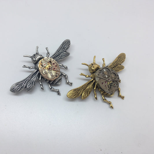 Bestseller! Timepiece Large Honeybee Brooch